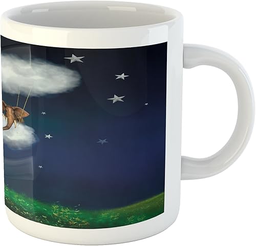 Miniatura 6 de Lunarable Taza de violín, Symphony Classical High Art Instrumento de música interpretando la orquesta de violonchelo, taza de café de cerámica para