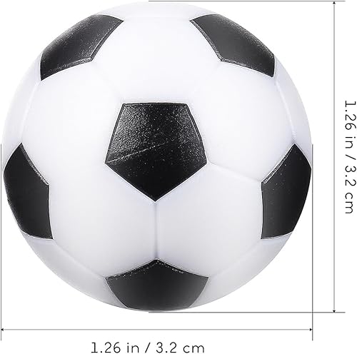 Miniatura 2 de Alipis 8 pelotas de repuesto de futbolín de fútbol para niños, mini futbolín, piezas de mesa de futbolín, juego de mesa de futbolín, accesorio de