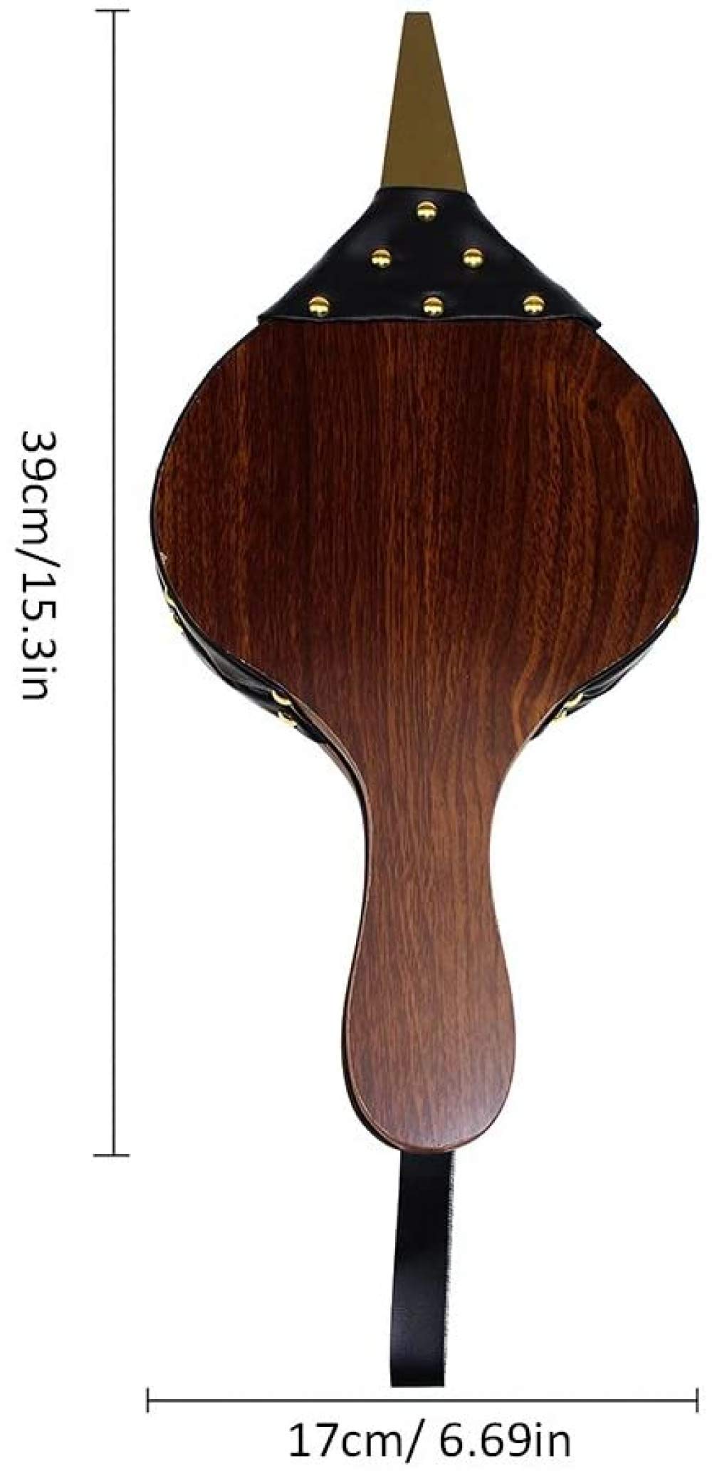 Soffietti da camino, Soffietto for camino in legno, soffiatore d'aria manuale da 15,3 pollici con cinturino in pelle appeso for barbecue da campeggio