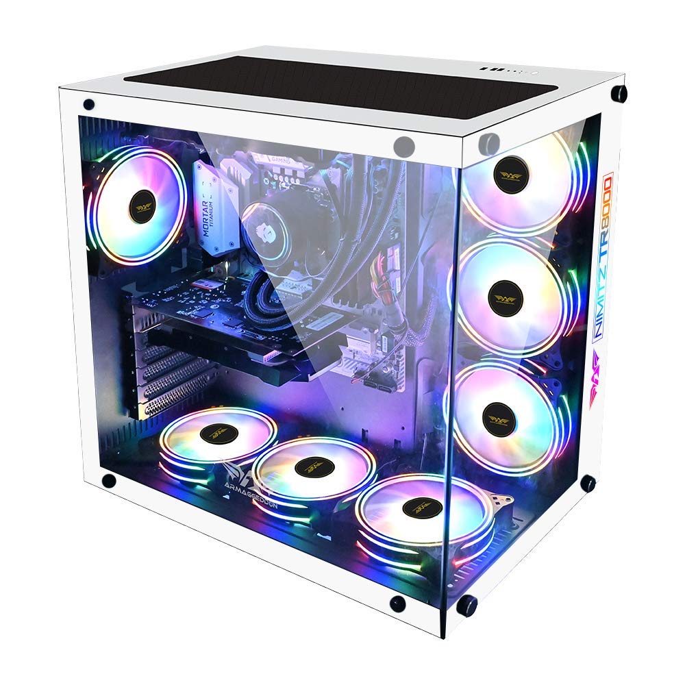 Armaggeddon Nimitz TR8000 Gaming PC Case, White : Amazon.sg