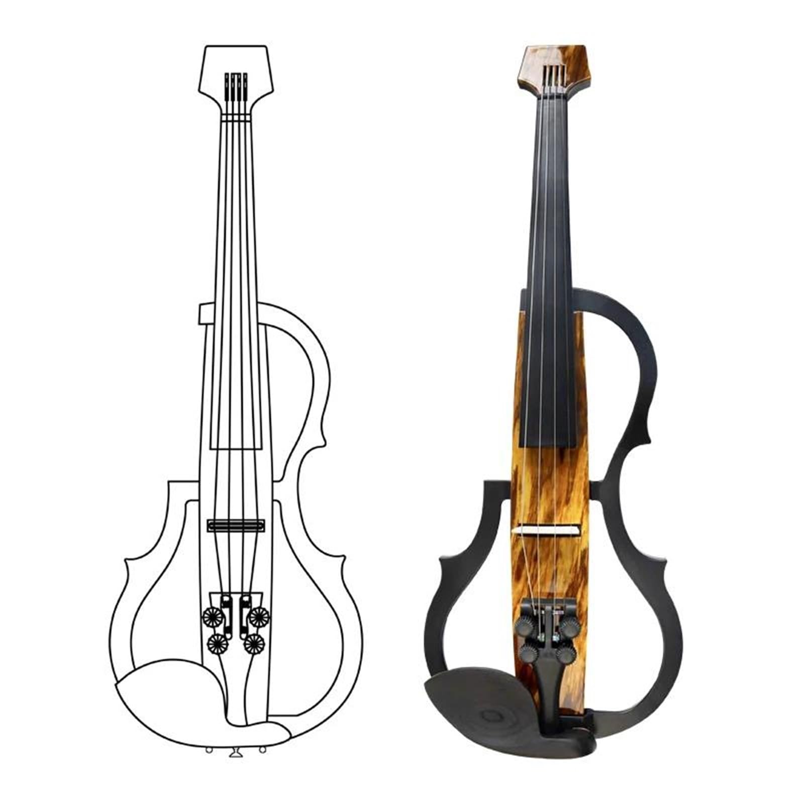 Violini Elettrici Acustici 4/4 Strumenti A Corda Violini Elettrici