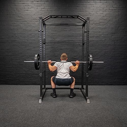GYM MASTER GM1 Power Rack Squat Cage for Home Weight Lifting Training with Optional Dual Pulley Cable System - Power Rack Only - Image 4