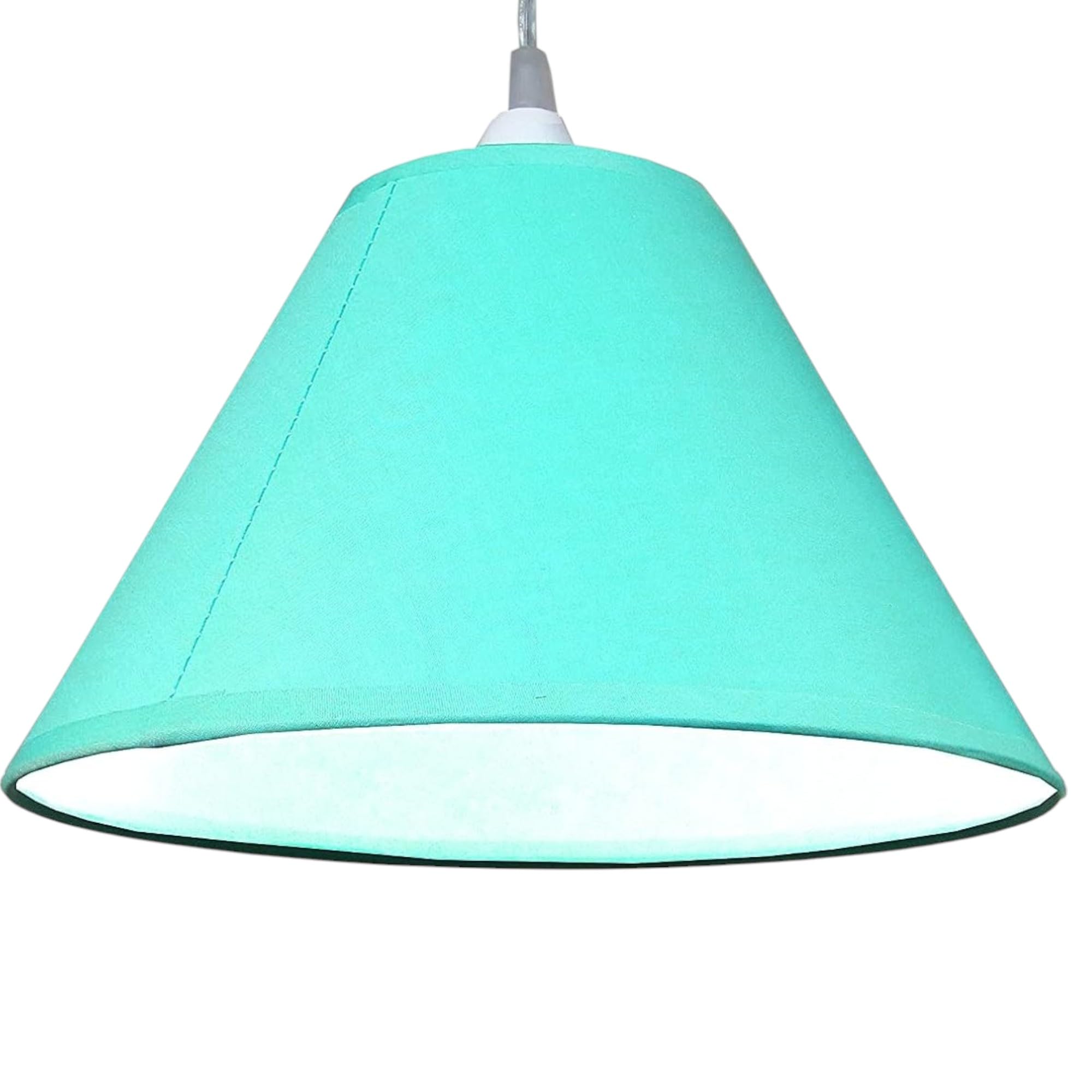 Loxton Lighting Duck Egg Empire Cotton Coolie Lamp Shades For Table Lamps And Pendant Ceiling Lights - 30Cm Dia (Duck Egg)