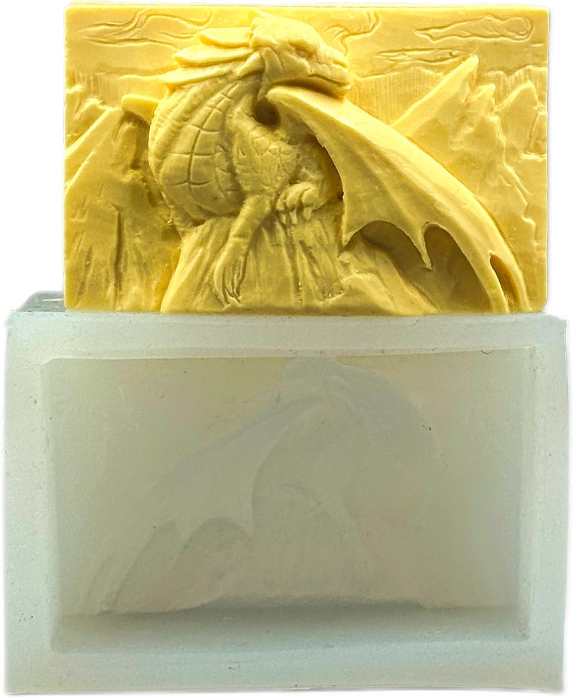 Moule En Résine Forme Dragon - Pour Bougie, Plâtre, Savon, Cire D'abeille