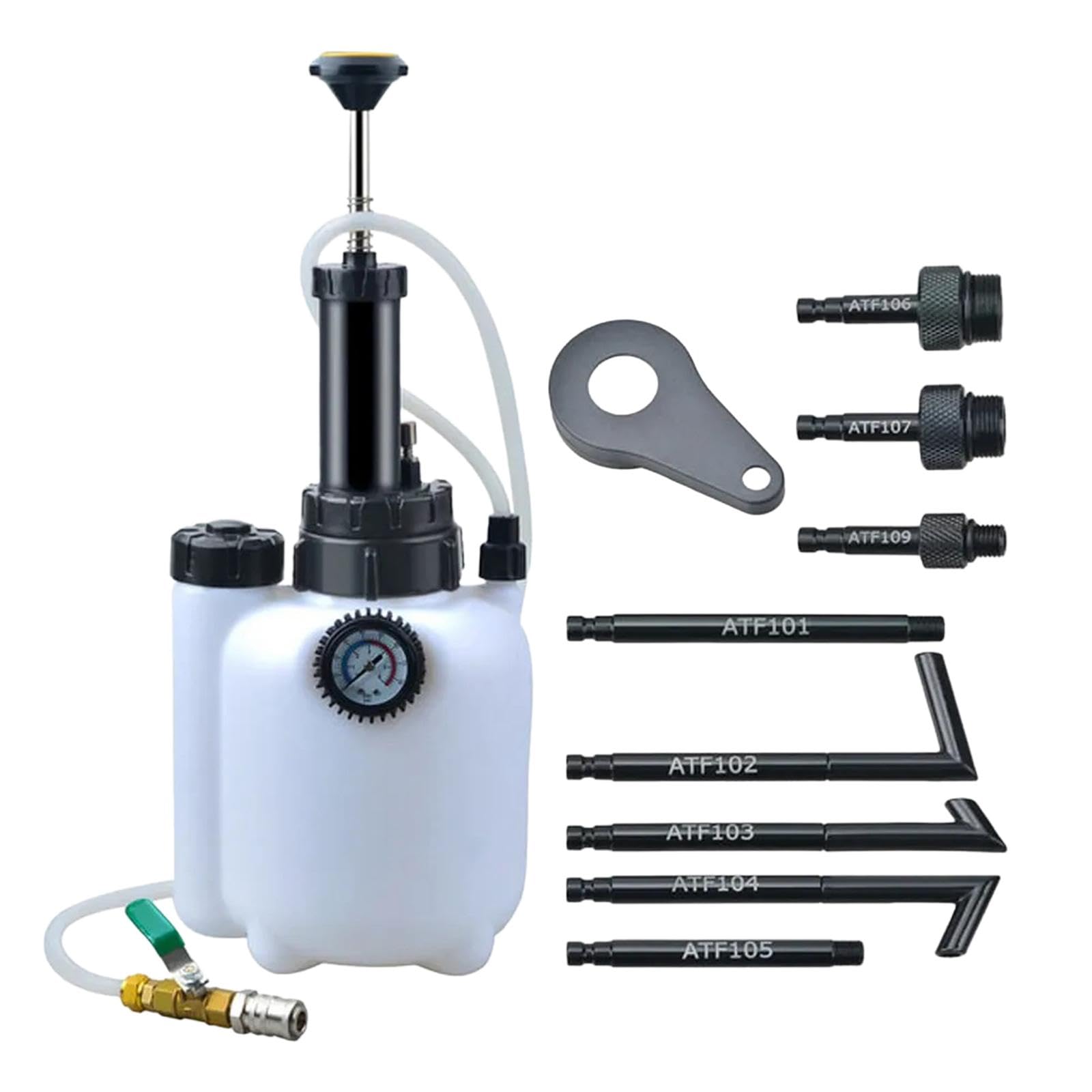 1 Pieza Extractor de Líquido de Freno Herramienta Manual de Purga de Embrague Botella de Recarga de Aceite Bomba de Presión con Tapón de Alivio para M