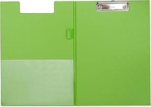 Maul writing case with foil covering, folding clipboard, inner pocket, size A4 high, pack of 1, light green 31,9 x 22,9 x 1,3 cm
