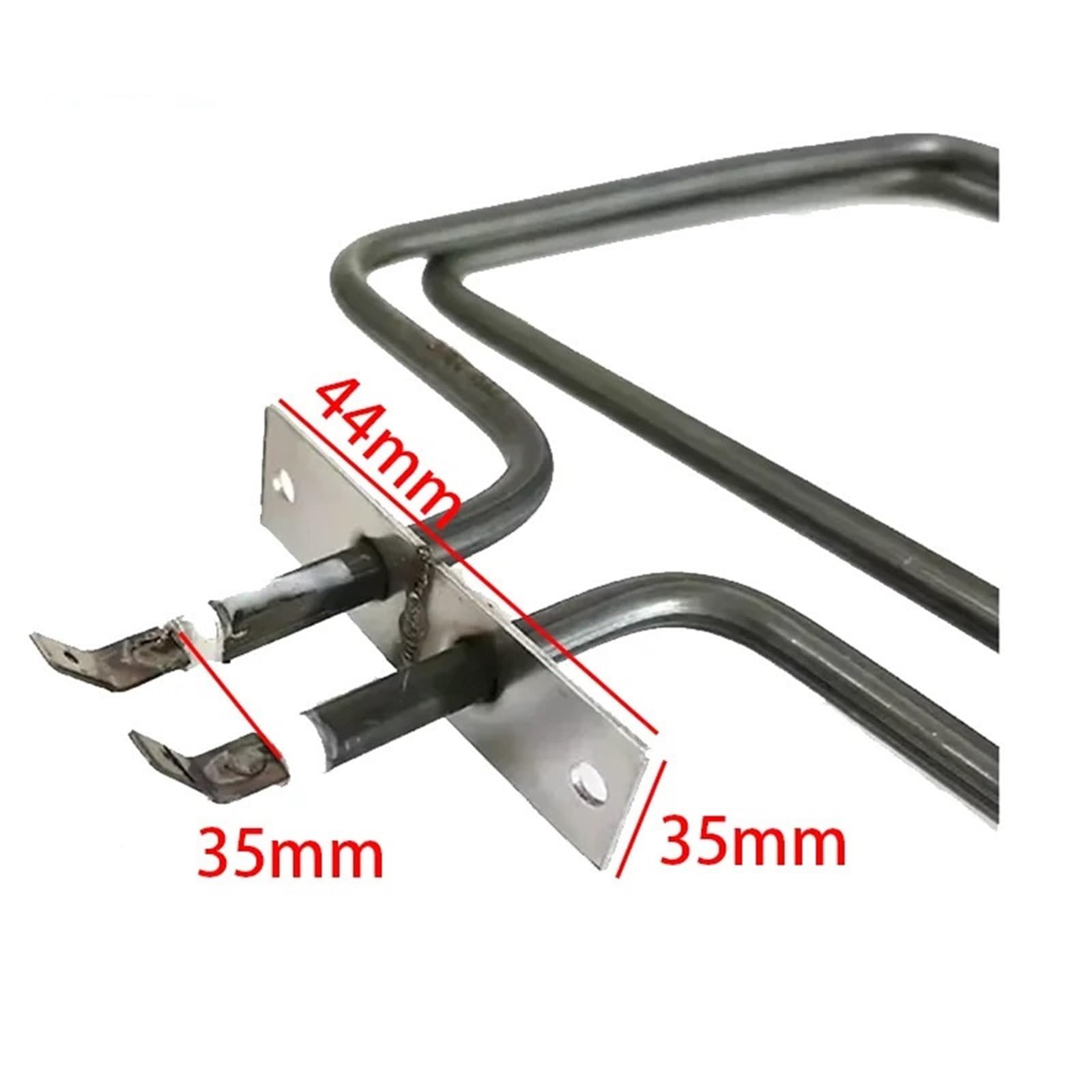 230V 1800W Zwei quadratische elektrische Heizelemente, gefaltetes Heizrohr, 8 mm Durchmesser. 175x162MM 1Stk