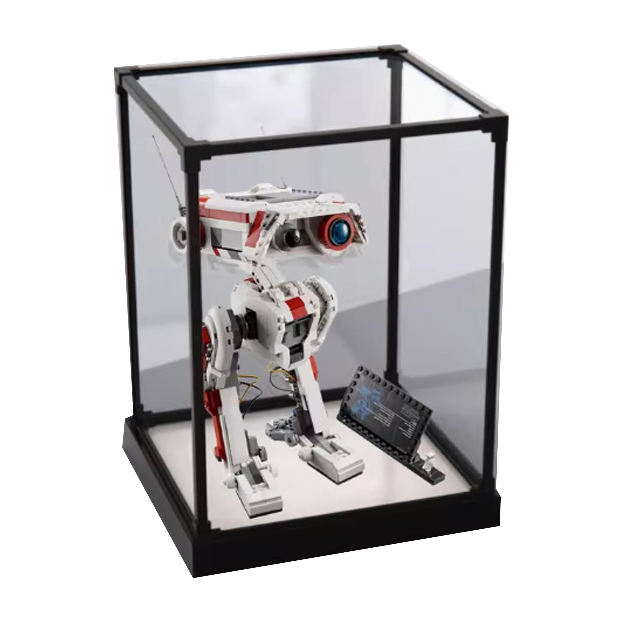 Acrylic Display Clear Collector's Box, Compatible with Lego 75335 BD-1 Robot Dog Building Block Model Dust Storage Box Display Box (Box Only) (Style 1)