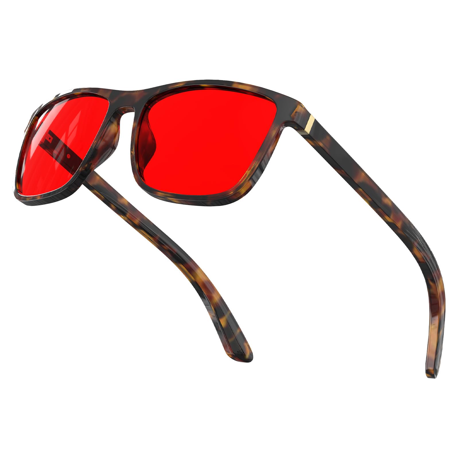Bloomoak-99% Gafas de bloqueo de luz azul-Gafas para juegos-Antideslumbrantes-Antifatiga-TR90-Adecuado para pantallas, juegos, tvs, teléfonos móviles (True Dark Red - 100% - Sleep Master) — view 15