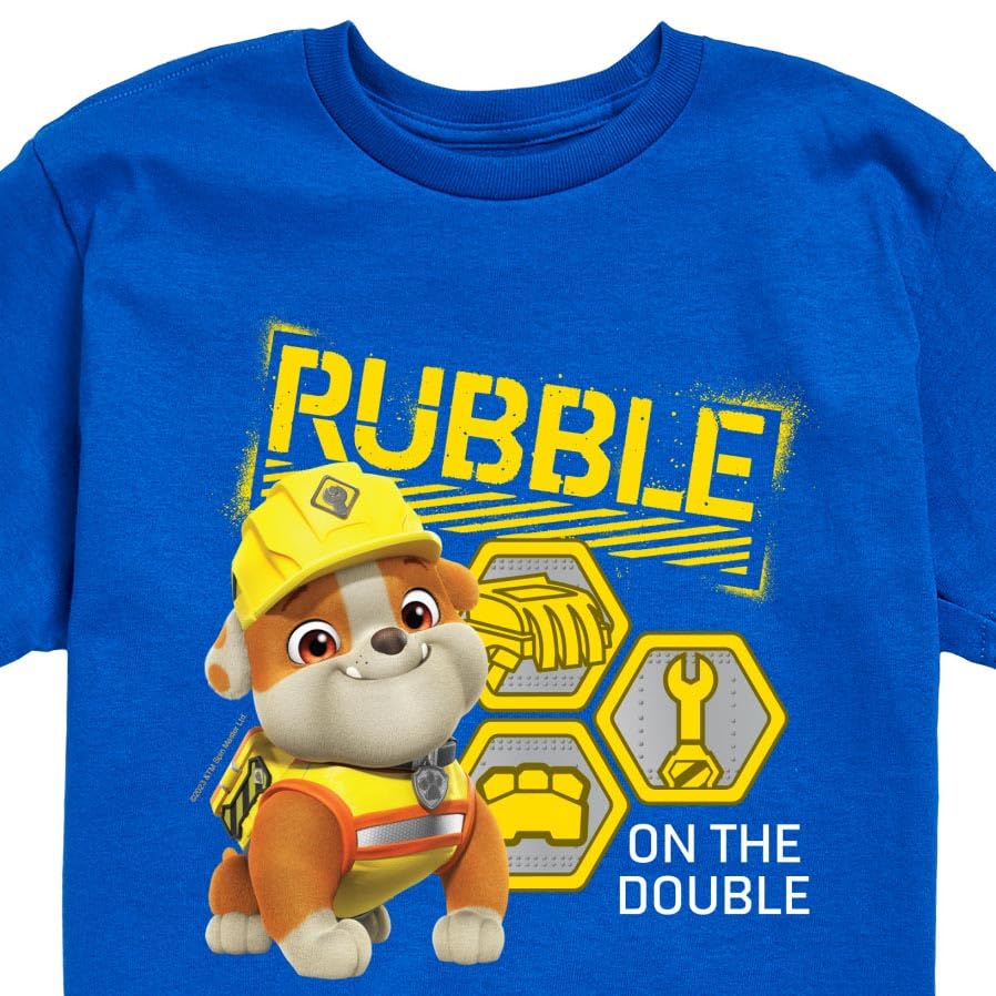 HYBRID APPAREL - Paw Patrol - Rubble & Crew - Rubble On The Double - Toddler & Youth Short Sleeve Graphic T-Shirt3