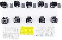 Vista 3 de 5 juegos KUM NMWP (090) serie 6 pin negro impermeable macho y hembra conector de cable auto PB621-06020 PB625-06027