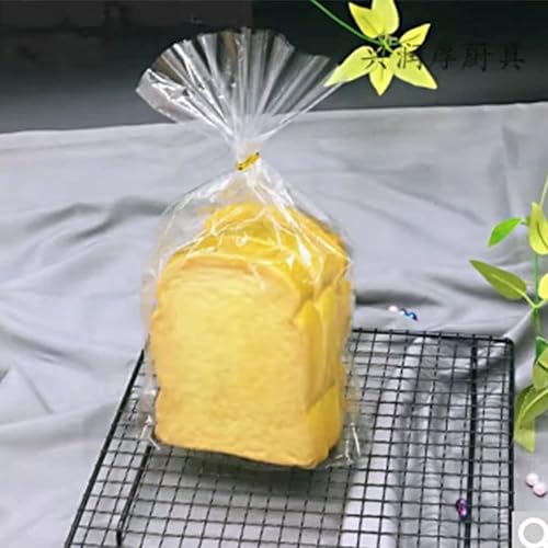 Miniatura 7 de Keoferlo Bolsas de celofán con fondo plano de 6 x 9 x 2.4 pulgadas, bolsas transparentes con lazos giratorios para decoración de galletas (100