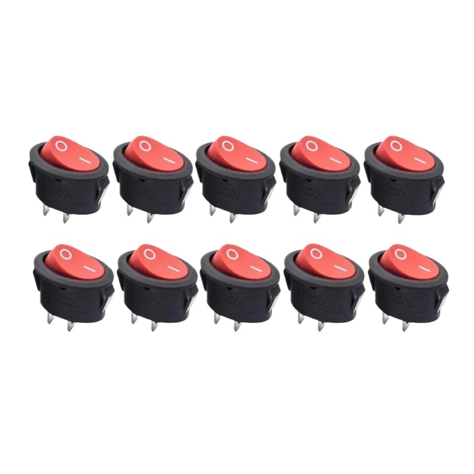 Interruptores basculantes de 6A y 250V con terminales 2D2P para control de circuitos 8