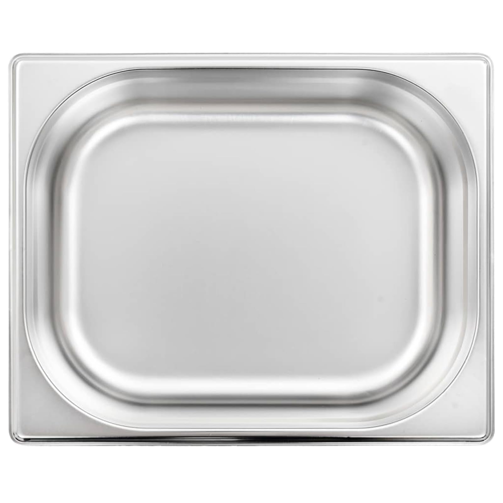 Homgoday Gastronorm - Contenedores de 4 unidades GN 1/2 100 mm de acero inoxidable, muebles de interior para salón, oficina o dormitorio