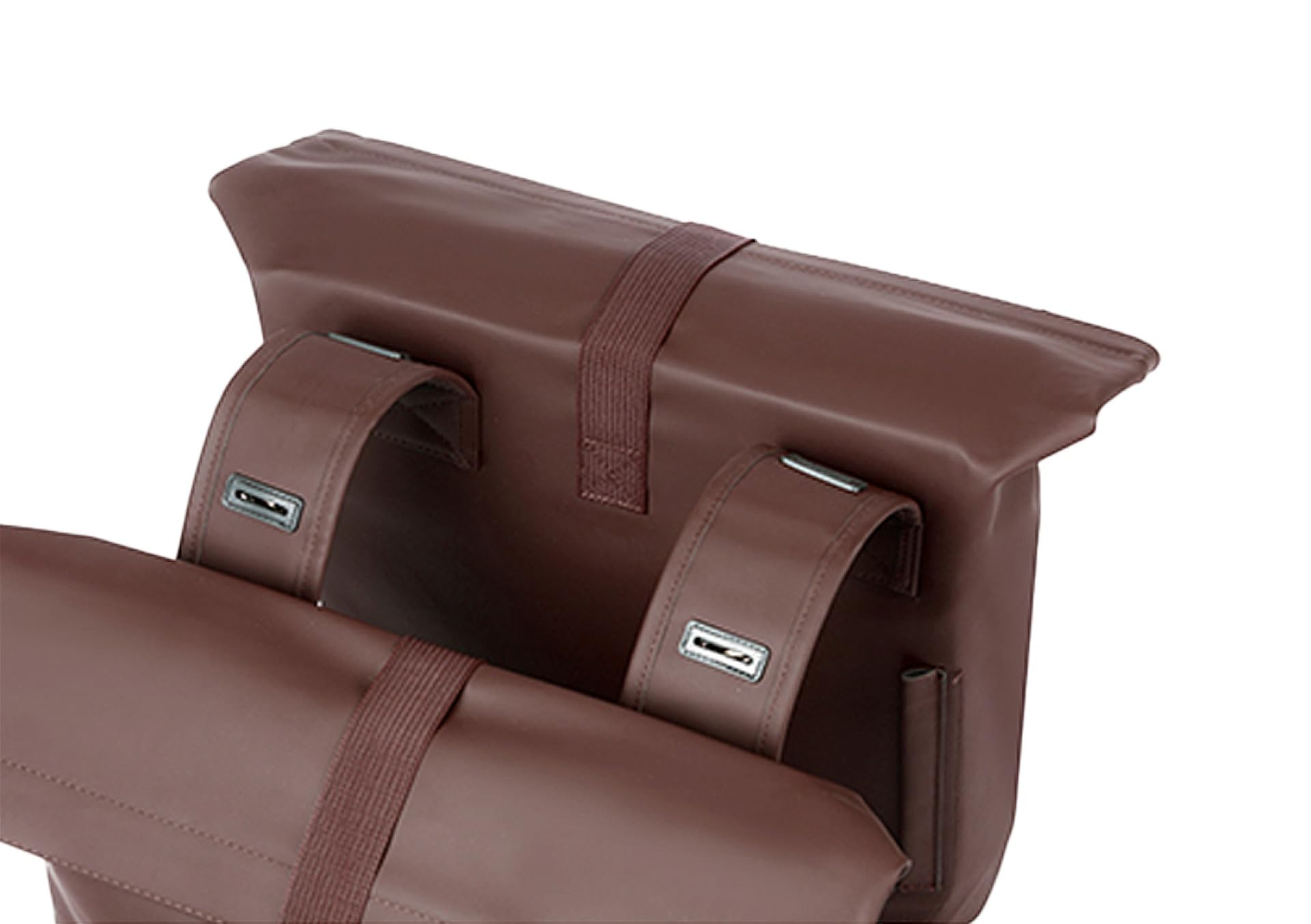 Basil City - Borsa doppia per bicicletta, 28-32L, marrone, 12 x 29 x 30 cm