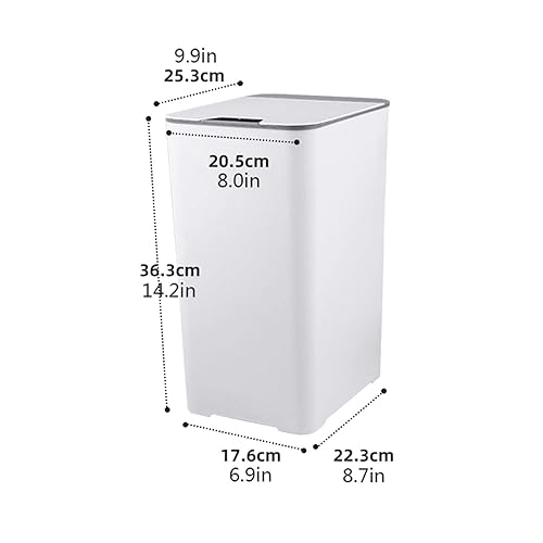 Miniatura 2 de Bote de basura inteligente para el hogar, cubo de basura simple y automático de inducción con tapa, 3.6 galones, cubo de basura escalonado de