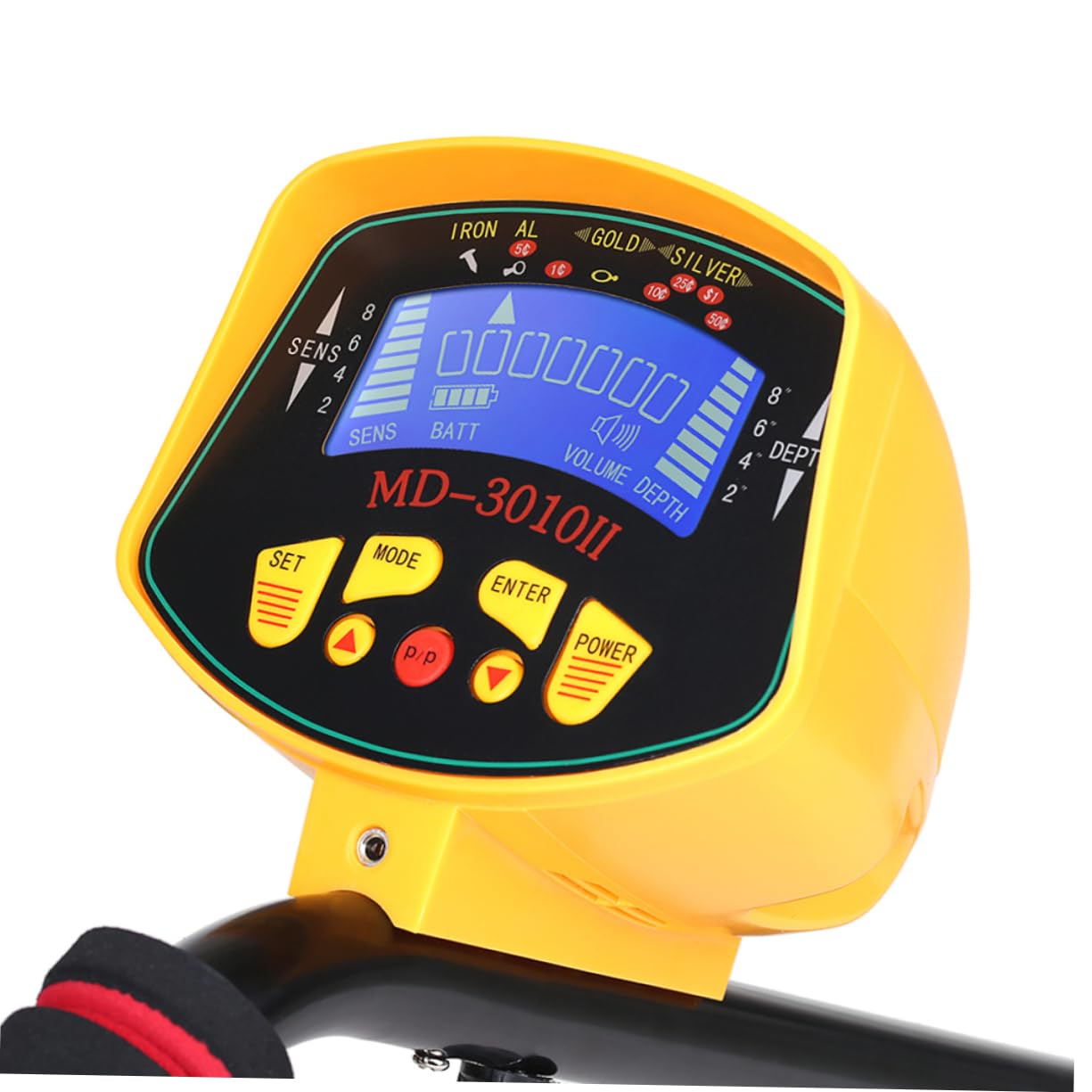 Détecteur de Métaux Md3010ii Réglable, Plastique, Casque