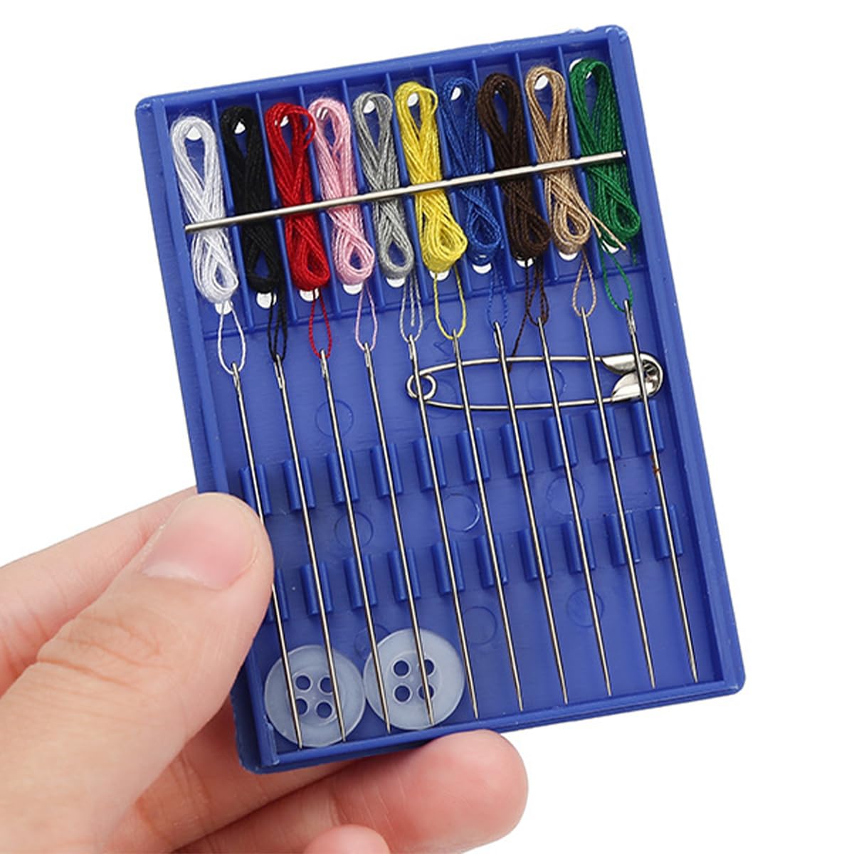 Confezione da 5 Mini Kit da Cucito Kit da Cucito Portatile da Viaggio Set di Aghi e Filo di Emergenza Kit da Cucito Compatto per Principianti Adulti Amici Famiglia Accessori da Cucito utili