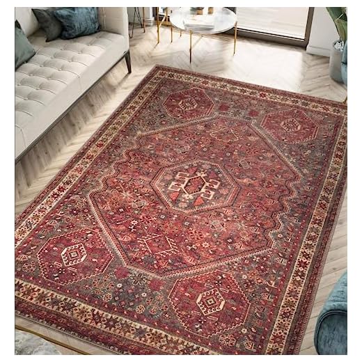 Keen Home Design 3x5 Rug - Machine Washable Entry Rug with Non-Slip Backing, Ideal for Enteryway, Kitchen, Bathroom, Laundry Room - Vintage, Easy Clean, Durable, Low Pile Rug - (3' x 5')