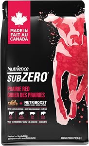 Nutrience Grain Free Subzero Dog Food, 10 kg (22 lbs), Canadian Prairie Red Formula, Dry Dog Food, High Protein Kibble, Nourriture Pour Chien, Manger Pour Chien