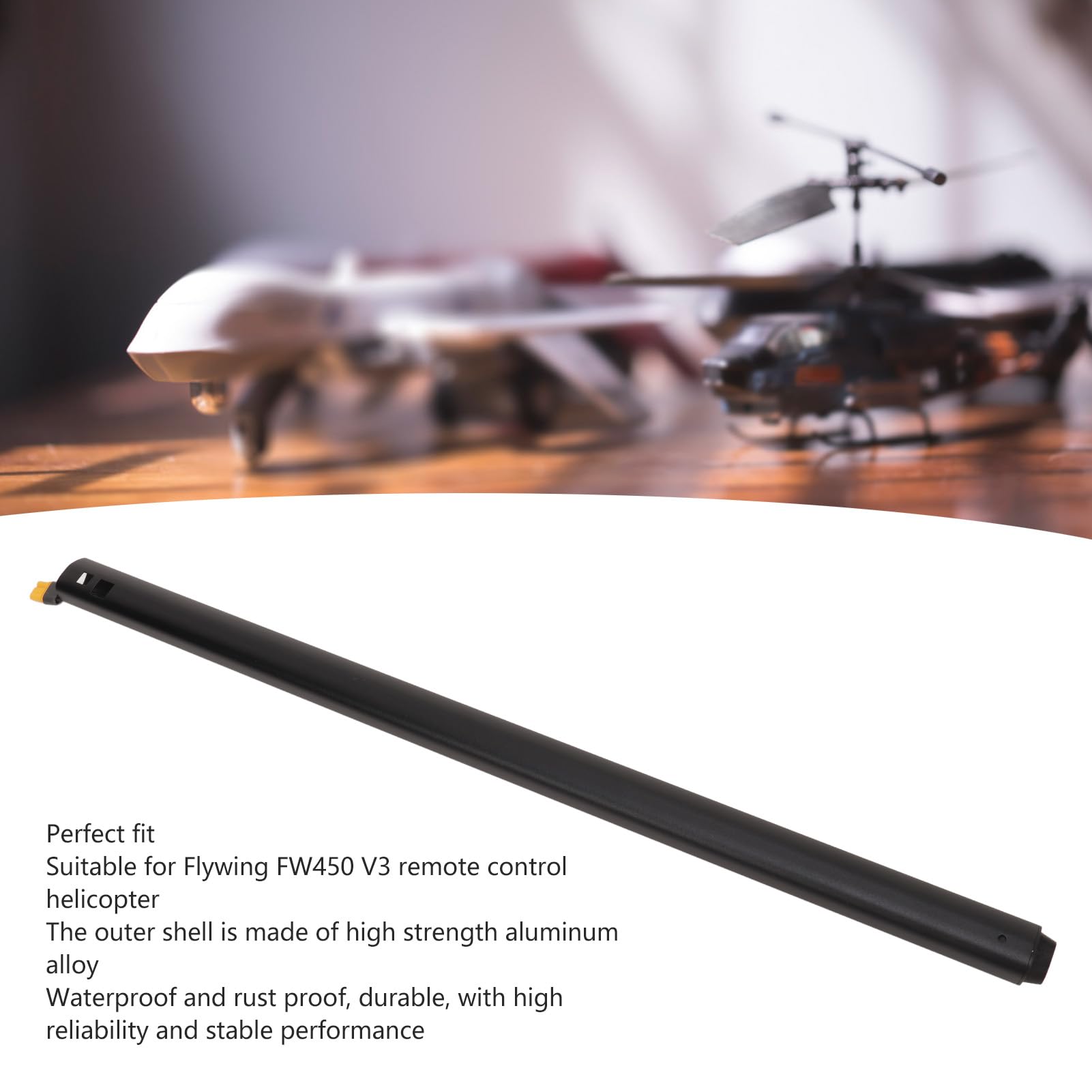 Tuyau D'échappement D'Hélicoptère RC en Alliage D'aluminium de Haute dureté, Pièce de Renfort de Tuyau D'échappement d'avion RC pour Hélicoptère télécommandé Flywing FW450 V3