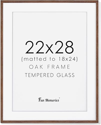 Miniatura 1 de Portarretratos de madera de 22 x 28 pulgadas, marco de madera de roble macizo para póster de 22 x 28 pulgadas para pared, marco de 22 x 28 pulgadas