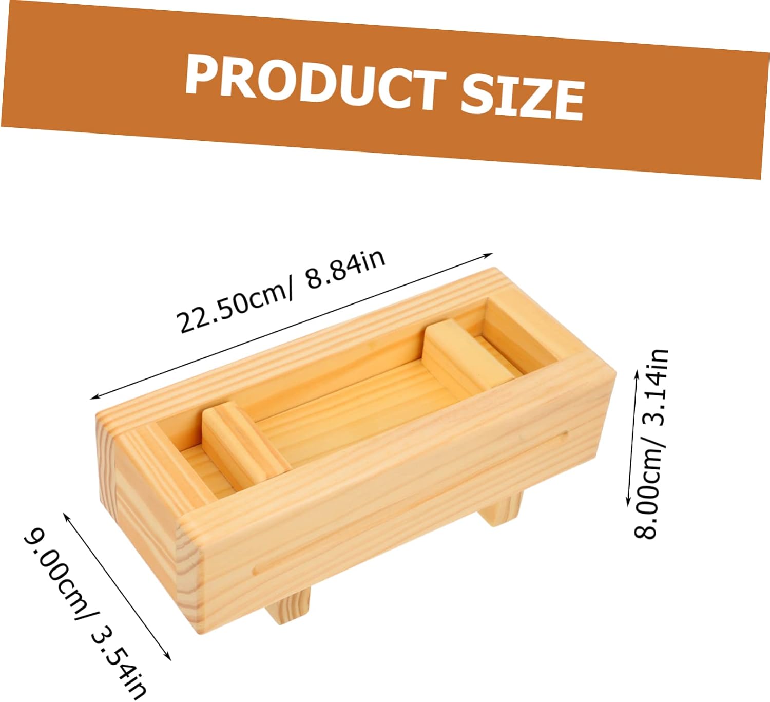 HEALLILY Portable Sushi Making Mold Wooden Sushi Press Tool for Sushi Sushi Mold for Home Kitchen and Restaurant Use Sushi Tool for Sushi