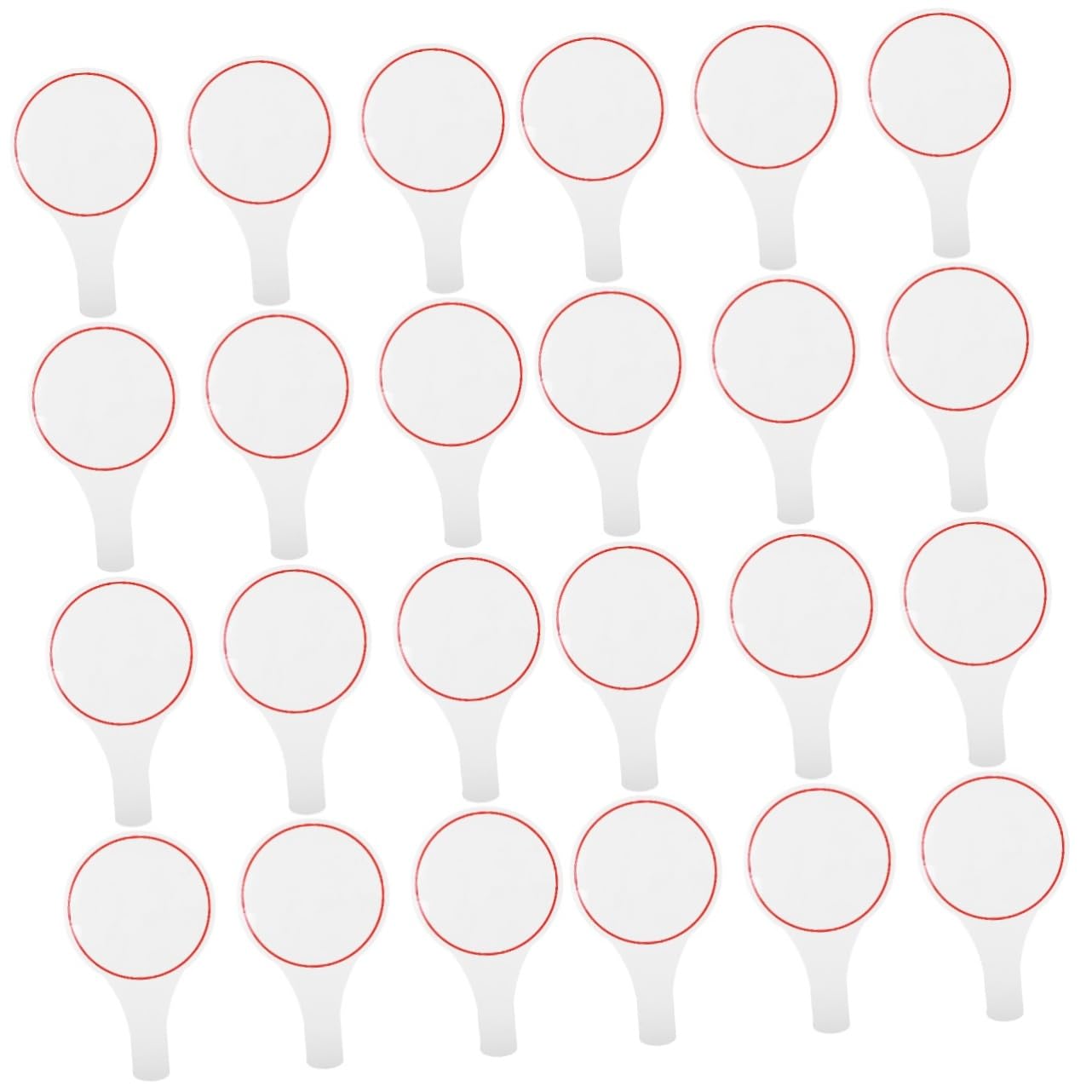 Operitacx 24pièces Tableau De Score Écriturable Mousse Panneau De Vote Blanc Effaçable Pour Événements Et Enchères