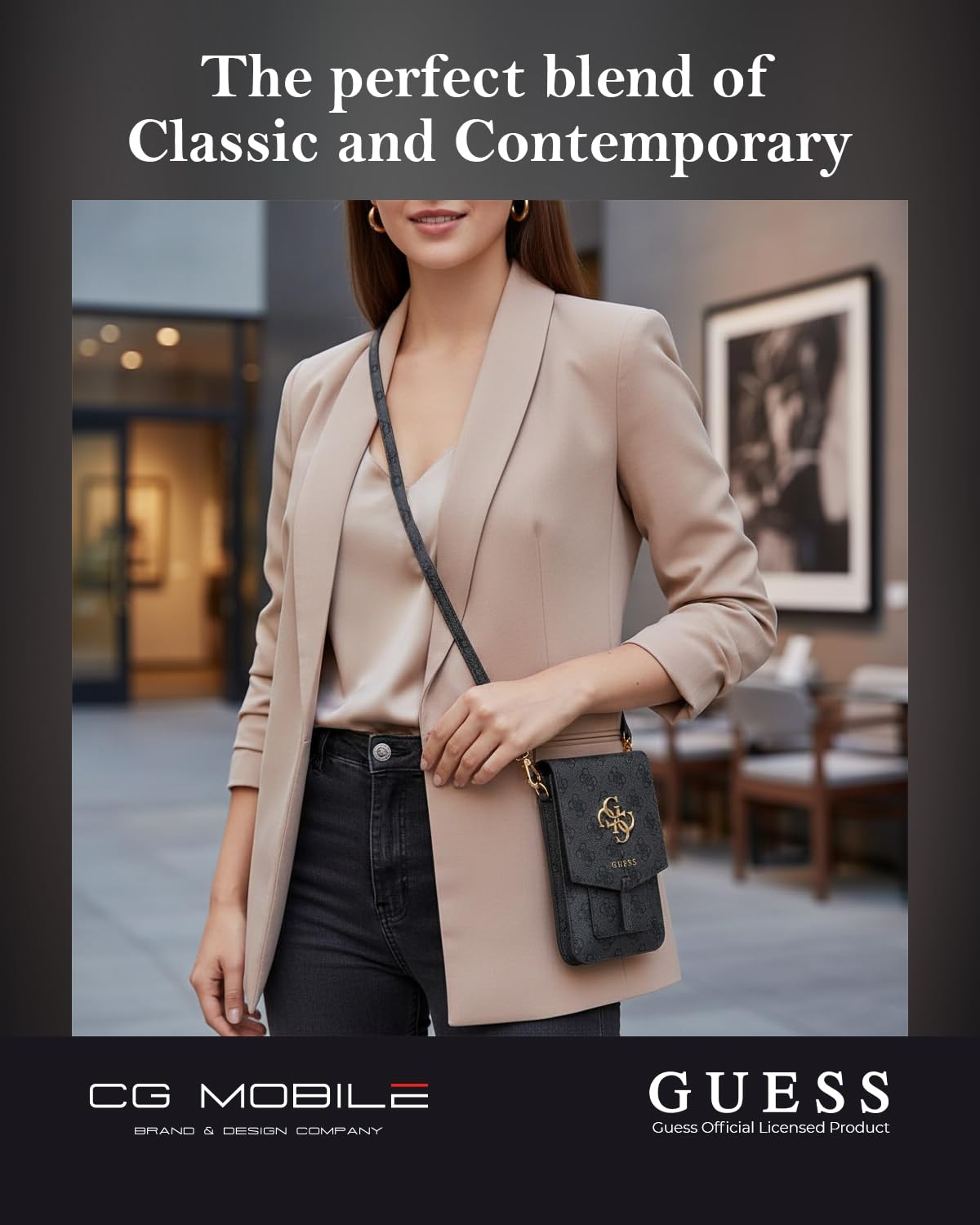 Guess bag GUWBG4GFGR gray 4G Big Logo