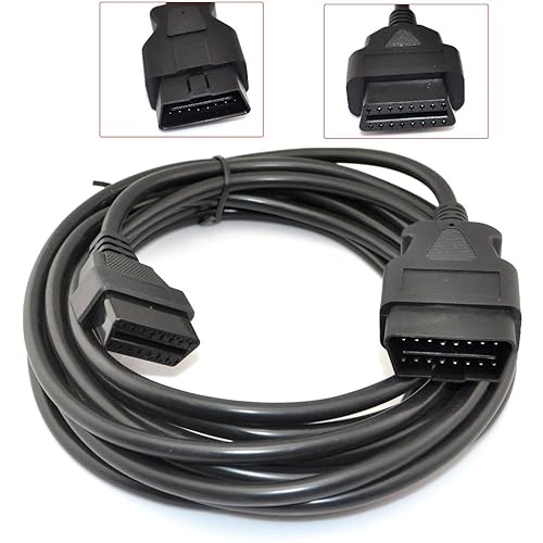 Miniatura 4 de iKKEGOL 16.4 pies  16.4 ft OBD 2 OBD II 16 pines cable de extensión de coche a hembra extensor de diagnóstico (16.4 pies16.4 ft)