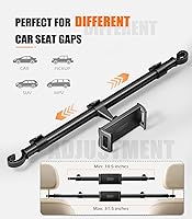 Vista 6 de Car Headrest Tablet Holder [Dual-Clamp Stability][360° Adjustable] Back Seat iPad Mount for Kids Road Trip, Compatible with 4.5–16.5" iPad