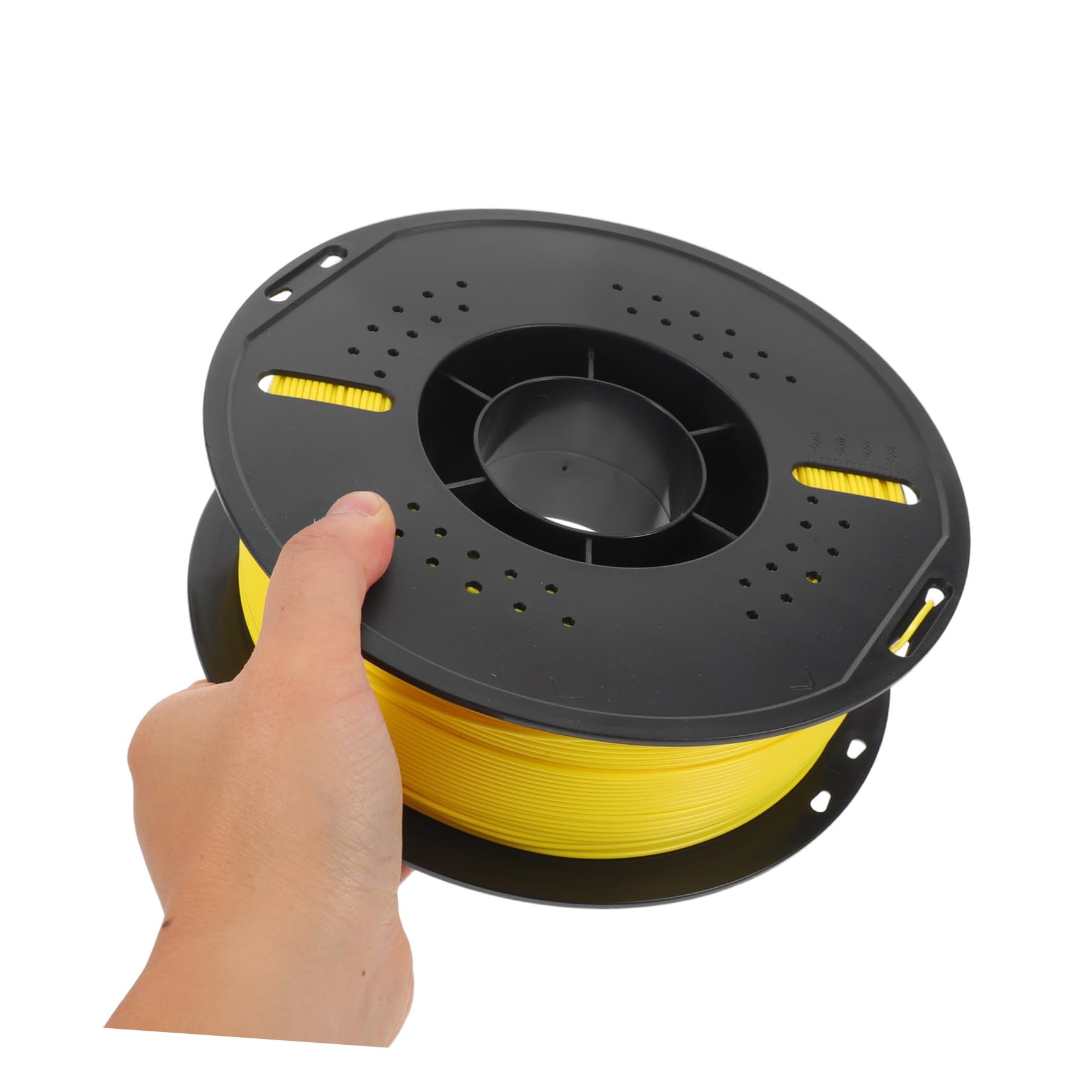 Lurrose Szpula Z Filamentem Do Drukowania Pla Materiał Do Drukarki 3D Filament Pla Modeli Materiał Drukarek 3D Akcesoria Szpuli Drukarki Filament Drukowania Żółty