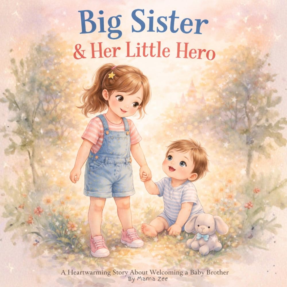 Big Sister & Her Little Hero: A Heartwarming Story About Welcoming a Baby Brother (The Growing Hearts Collection)