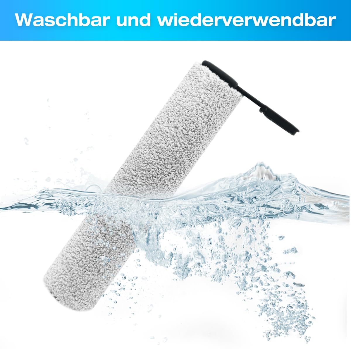 Ersatzteile für Tineco Floor ONE S7 FlashDry Nass Trockensauger Mikrofaser Ersatz Zubehör Waschbares und Wiederverwendbar (2 Walzenbürsten + 2 HEPA-Filter)
