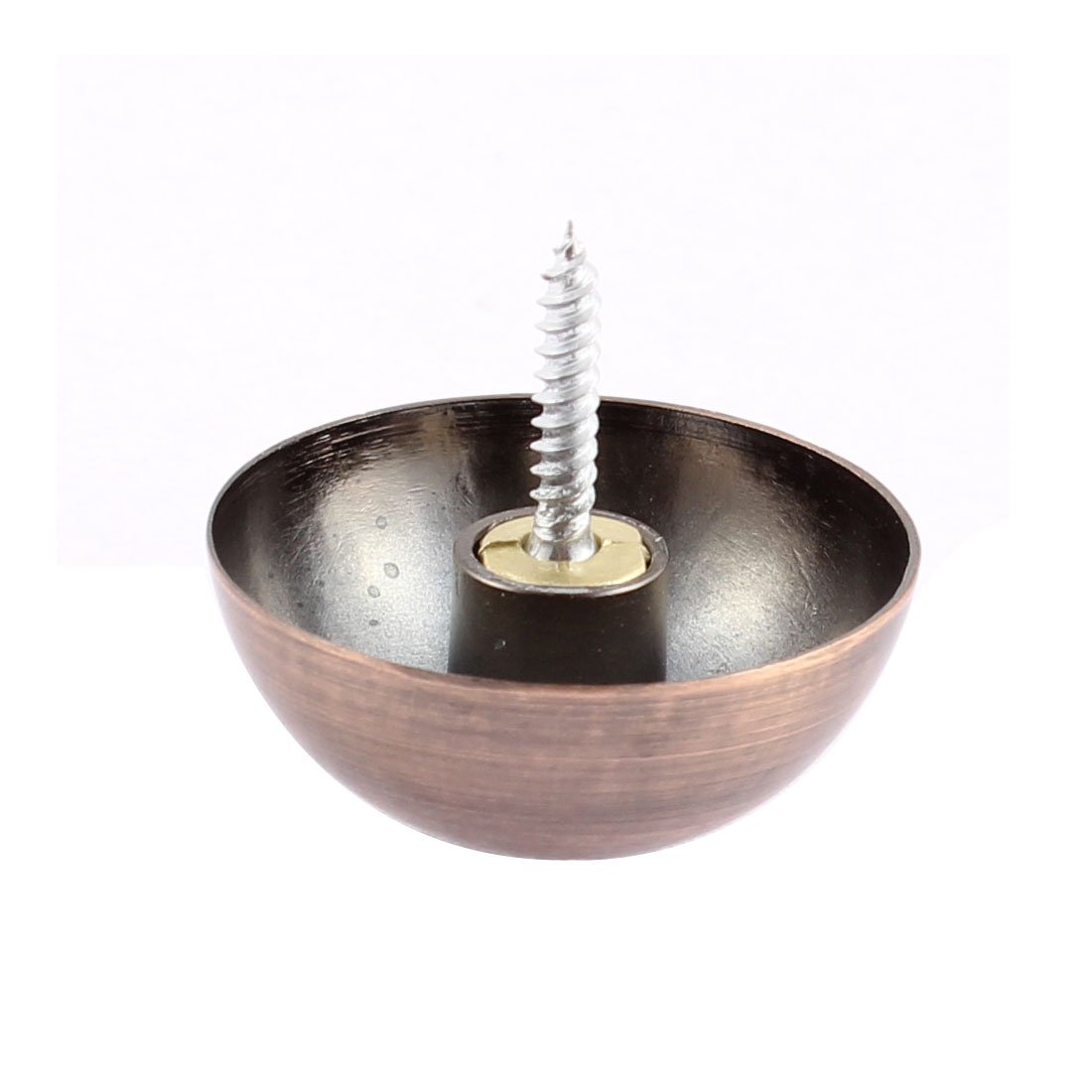 Aexit 6pcs 36.5mm Quality Parts Diameter Metal Semicircle Glass Mirror Screw Type Nail Decor Model:50as148qo176