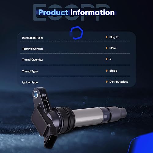 Vista 1985 de ECCPP Bobinas de encendido portátiles de repuesto para automóvil compatibles con Infiniti I30/para Nissan Maxima 3.0L V6 2000-2001 Reemplazo