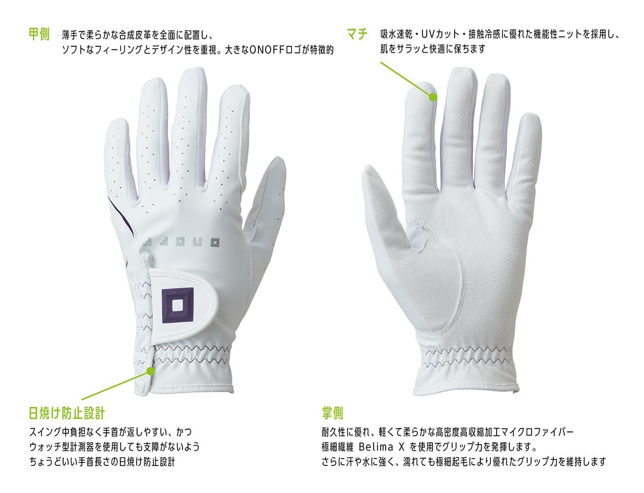 青山店購入 Off-White Hand Off Wool Glovesグローブ Onoff OG7225 Golf Onoff Women's Gloves, 8.3 inches (21 cm), Both