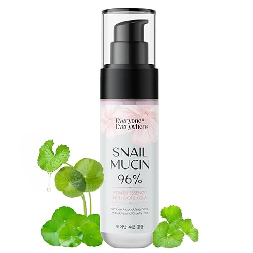 Miniatura 7 de Everyone Everywhere Suero de esencia de mucina de caracol al 96% lleno de súper ingrediente Gotu Kola - hidratación profunda y resultados visuales.