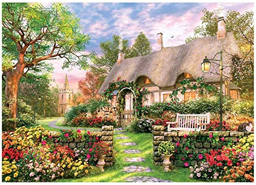 Preisvergleich Produktbild HNJing Erwachsene 1000 Stück Landschaft Gartenbau Gebäude Puzzle Lernspielzeug für Kinder Interessantes Spielzeug Personalisiertes Geschenk75X50Cm