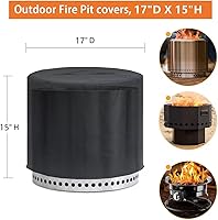 Vista 2 de Cubierta para Fogón para Cubierta Solo Stove Ranger de 15 Pulgadas, 600D Impermeable Anti-UV y Resistente a Desgarros Cubierta Redonda Protección