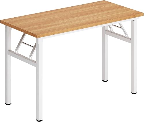 Miniatura 9 de DlandHome - Escritorio para computadora de 39 pulgadas, mesa plegable, portátil, mesa de actividades, mesa de conferencias, escritorio de oficina en