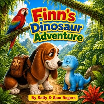 Paperback Finn's Dino Adventures Book