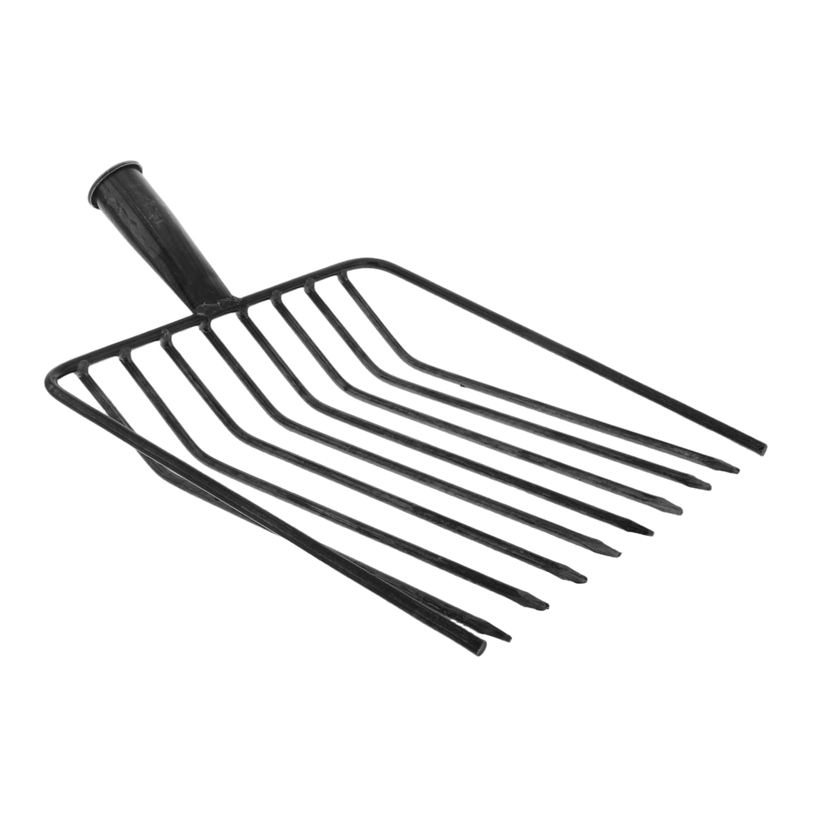 Hemoton Barn Manure Fork Replacement Head Heavy Duty Tool for Lawn Maintenance