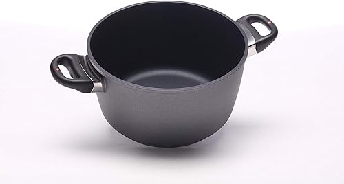 Miniatura 2 de Swiss Diamond Olla de sopa de 95 pulgadas 55 cuartos de galón de aluminio antiadherente con revestimiento de diamante incluye tapa apta para