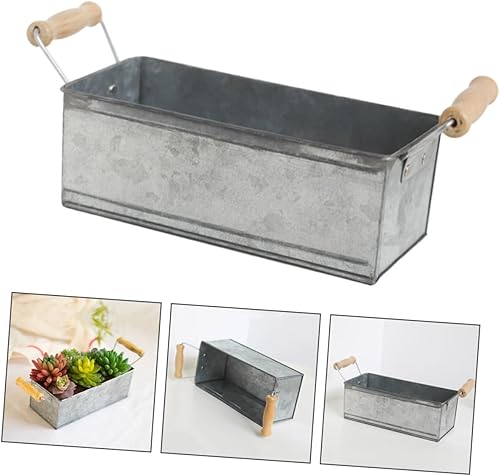 Miniatura 8 de YARNOW Maceta de metal para jabón, decoración del hogar, decoración retro, macetas de metal, macetas para suculentas, contenedor para decoración de