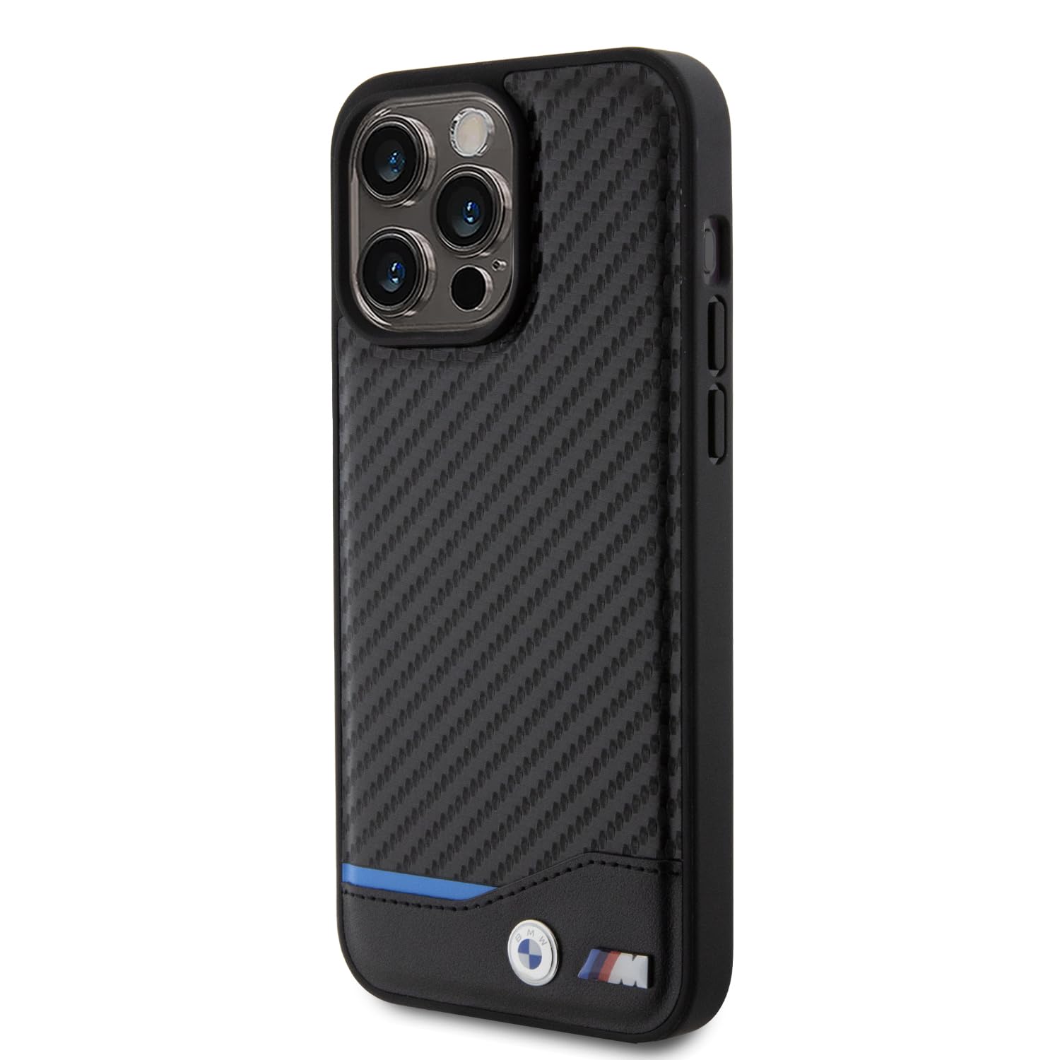 Coque IPhone 14 Pro Max BMW En Cuir Véritable - Noire, MagSafe - Neuve