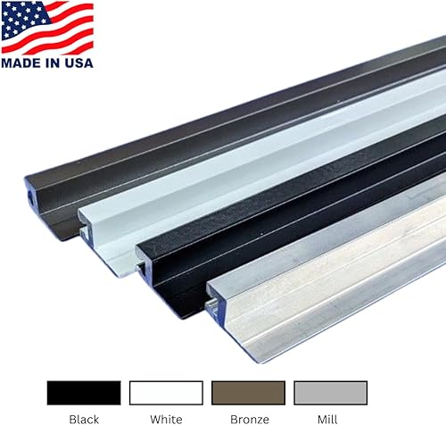 Miniatura 8 de SNAPP - Kit de pantalla de aluminio para porche y patio, riel de aluminio extruido de 94 pulgadas (20 varillas), ranura de pantalla redonda (200