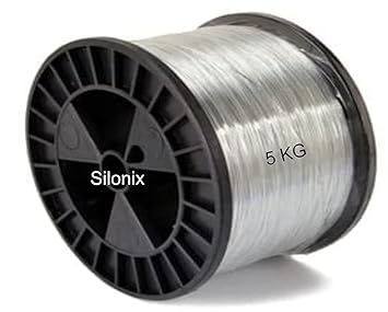 Silonix Zatka Machine Fencing Electric Clutch Wire for Boundary | Ideal for Solar Fence Energizer and Solar Zatka Machine | Use Agriculture, Fencing, Factory, Industry, Garden (500 Meter-5 Kg)