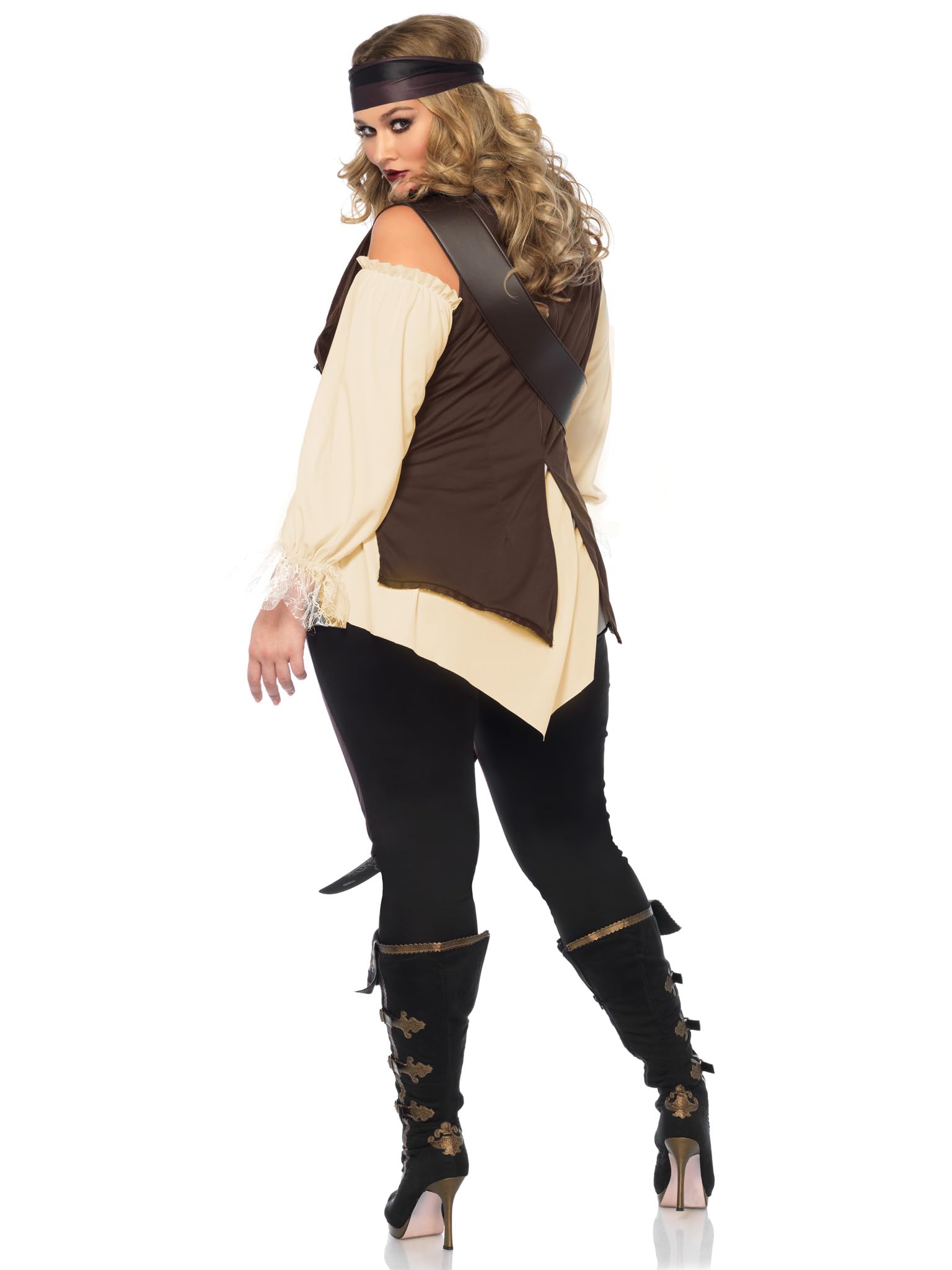 Leg Avenue 85634 X 4 X 4 Pezzi Set Capitano blackhe Art, Costume di Carnevale, per Donna, 1 x – 2 x, Multicolore