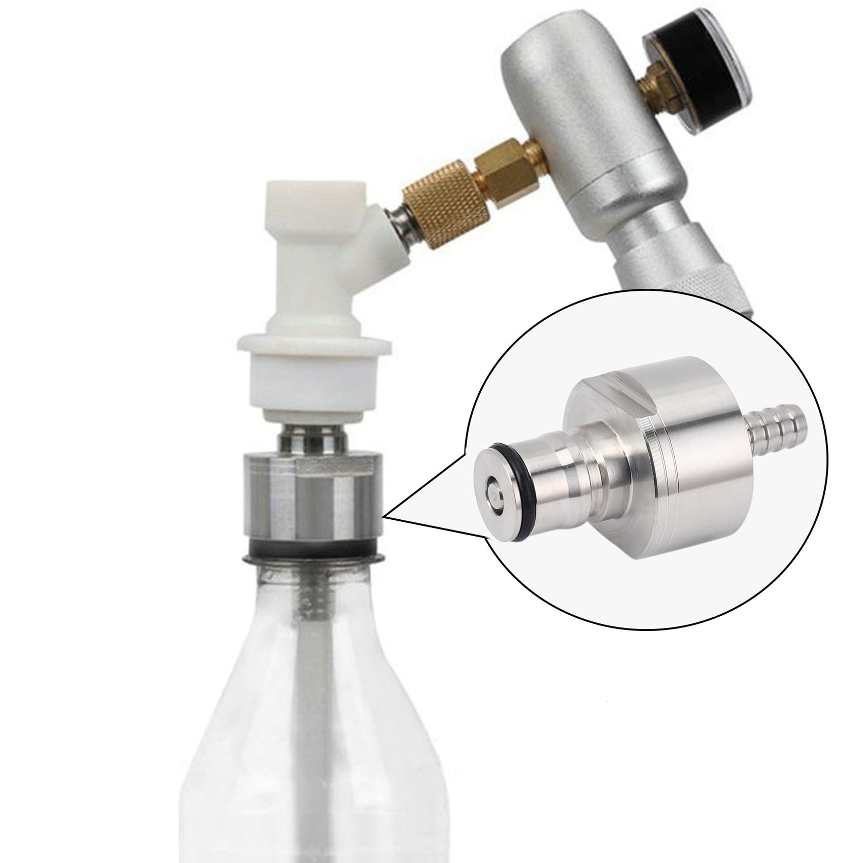Homebrew Kegging 2 . / Lot 304 stal szlachetna Carbon Cap 5/16 Barb, Ball Lock Typ, Fit Soft Drink, PET